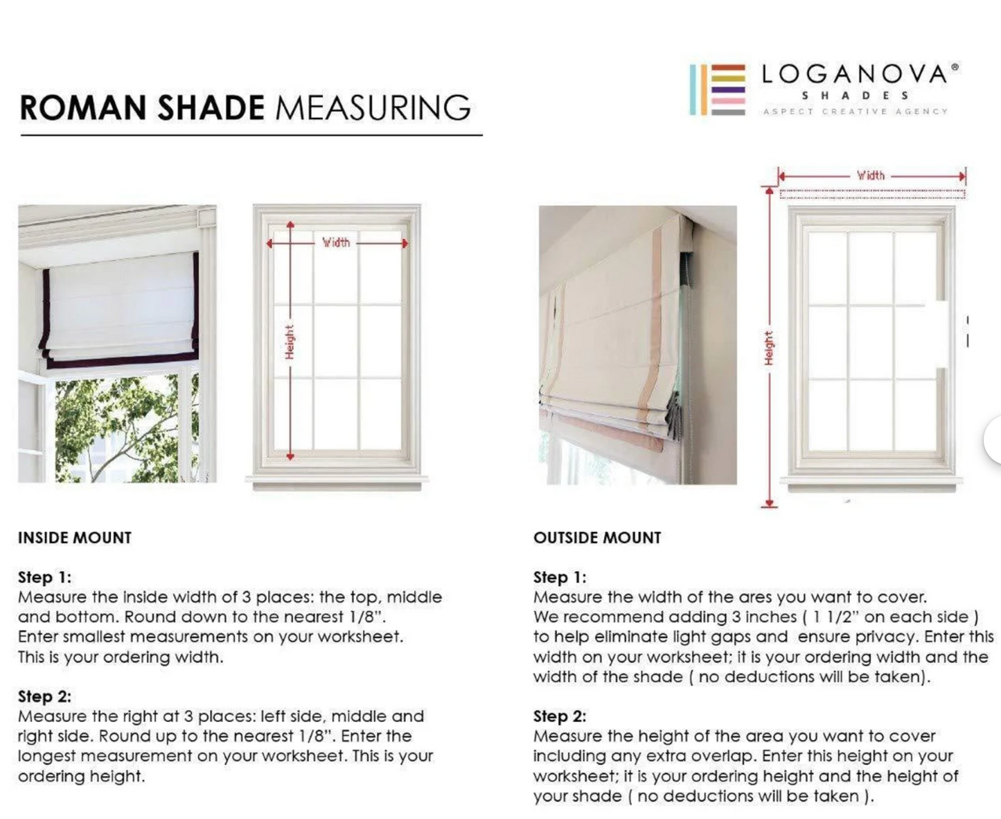 Gibbs Tulip Roman Shade — Custom Size