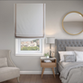 Custom roman shade, Relaxed Roman Shade, Custom shade with Chain Trim, roman shade with chain mechanism, custom window treatments
