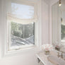 28''x62'' Custom Linen Relaxed Sheer Roman Shade "Utopia"