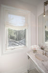 30''x60'' Custom Linen Relaxed Sheer Roman Shade "Utopia"