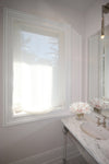 30''x60'' Custom Linen Relaxed Sheer Roman Shade "Utopia"