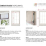 28''x36'' Custom Linen Relaxed Sheer Roman Shade "Utopia"