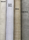 30''x60'' Custom Linen Relaxed Sheer Roman Shade "Utopia"