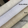 28''x62'' Custom Linen Relaxed Sheer Roman Shade "Utopia"