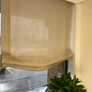 European Relaxed Cordoba- 100% sheer linen shades, light and airy textured linen fabric, sheer - light filtering, 3” double side hemming