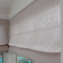 Relaxed Cordoba - 100% sheer linen shades, light and airy textured linen fabric, sheer - light filtering, 1” inside seams, lining with pockets and supporting rods at the back