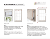 Custom Roman Shade "Hanover", Relaxed Roman Shade, Custom Window treatments