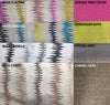 Flat Roman Shade "Ibiza Soulful with Marine border" with chain mechanism, Linen Roman Shade, custom roman shades, Custom Made shades
