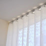 Traverse Rod, Ripple fold style hardware, available in 2 colours, custom sizes, 100% fullness, traverse curtain track, drapery track