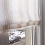 Linen Roman Shades, "Taverna-Lino" with chain mechanism, Roman shades for windows, custom roman shades, window treatments