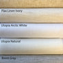Custom Relaxed Roman Shades, Linen Utopia (100% sheer linen), Sheer Linen Roman Shade with decorative trim CE55