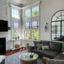 Custom Roman Shade with Decorative Trim Kravet T30744, Relaxed Roman Shade with Chain Mechanism, Custom Window treatments