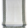Custom Roman Shade with Decorative Trim Kravet T30744, Relaxed Roman Shade with Chain Mechanism, Custom Window treatments