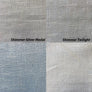 Relaxed Roman shade, Custom Roman Shade "Shimmer" with trim Heart, Roman Shade custom with Borders, Custom shade with Cordless mechanism