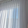 Custom made ripple fold style sheer, Linen Sheer drapery Shannon available in different colours, Linen sheer, sheer with snap tape