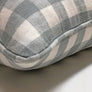 Handmade Designer Throw Pillow Cover | Scalamandre Linen Check | Blue and White Decorative Cushion | Farmhouse & Coastal Style