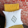 Custom Monogram Throw Pillow | Personalized Cushion with Embroidered Initials | Elegant Accent Pillow for Home Décor, Bitcoin Gift