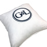 Custom Monogram Throw Pillow | Personalized Cushion with Embroidered Initials | Elegant Accent Pillow for Home Décor, Bitcoin Gift