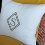 Custom Monogram Throw Pillow | Personalized Cushion with Embroidered Initials | Elegant Accent Pillow for Home Décor, Bitcoin Gift