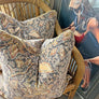 Custom Throw Pillows | Decorative Accent Pillows in Calloway Fabric | Floral Pattern Cushions | Handmade with Luxury Alendel Fabrics