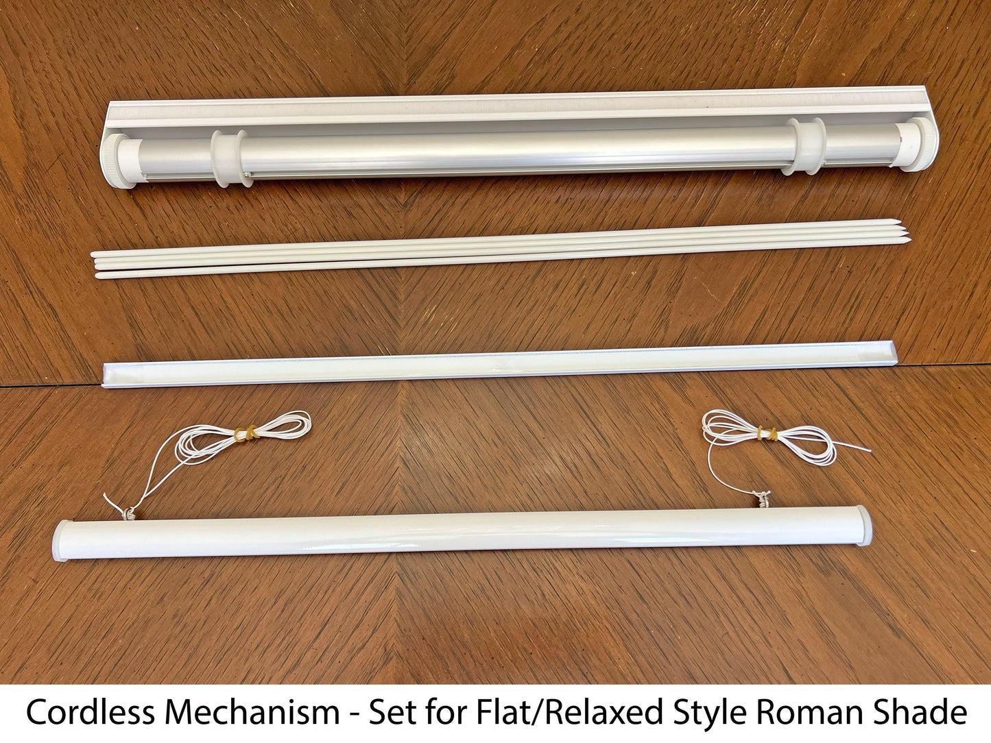 Cordless Roman shade mechanism installation detail