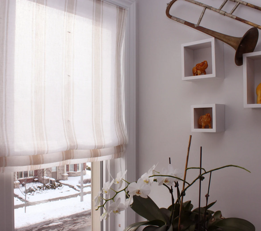 Linen Roman Shades,