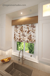 Custom Roman Shade, Cotton Shade "Modesto", Flat Roman Shade, Custom Window Treatments, Shades with Chain Mechanism