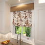 Custom Roman Shade, Cotton Shade "Modesto", Flat Roman Shade, Custom Window Treatments, Shades with Chain Mechanism