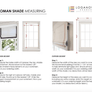 Custom Roman Shade, Fabric Palisades with embroidery, European Relaxed, Roman Shade for Windows, Window treatments, Chain Mechanism
