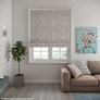 Custom Roman Shade, Fabric "Palisades", Relaxed Roman Shade, Custom Window treatments, Roman Shades for windows