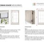 Custom Roman Shade, Fabric "Palisades", Relaxed Roman Shade, Custom Window treatments, Roman Shades for windows