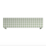 Pelmet - Swedish Linen Check fabric from Scalamandre