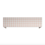 Pelmet - Swedish Linen Check fabric from Scalamandre