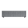Pelmet - Swedish Linen Check fabric from Scalamandre