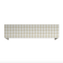 Pelmet - Swedish Linen Check fabric from Scalamandre