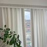 Custom Pelmet Valance, 100% Linen with Trend trim, Valance Box, Upholstered Cornice, Pelmet for windows, Custom Window Treatment