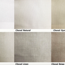 Relaxed Roman Shade, Custom roman shade, Decorative trim #922, roman shade with chain mechanism, Roman Shades for windows, window treatments