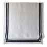 Relaxed Roman Shade, 100% Linen roman shade, Shade with Decorative trim, custom roman shade, shade with chain mechanism, window treatment