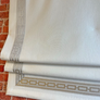 Custom roman shade, Relaxed Roman Shade, Custom shade with Chain Trim, roman shade with chain mechanism, custom window treatments