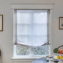 European Sheer Roman Shade "Lucky Earth"