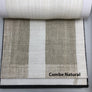 Custom Combe Eggshell Roman Shade