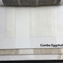 Custom Combe Eggshell Roman Shade