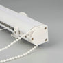 Chain mechanism Flat Roman Shade with Vista Laurel Pattern