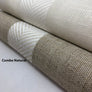 Custom Combe Eggshell Roman Shade