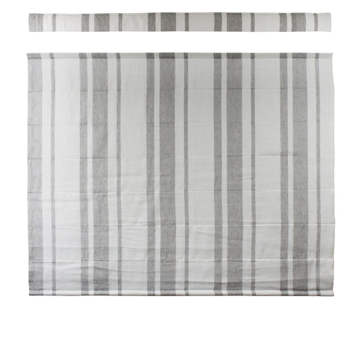 GOTHIC GREY STRIPED TOP DOWN BOTTOM UP ROMAN SHADE