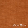 Custom Chevalle Range Red Border Relaxed Roman Shade
