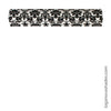 Bold Black & White Traditional Pattern Roman Shade