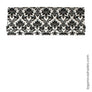 Bold Black & White Traditional Pattern Roman Shade