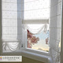 Roman Shade "Nottingham Palace White"