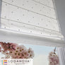 Roman Shade "Nottingham Palace White"